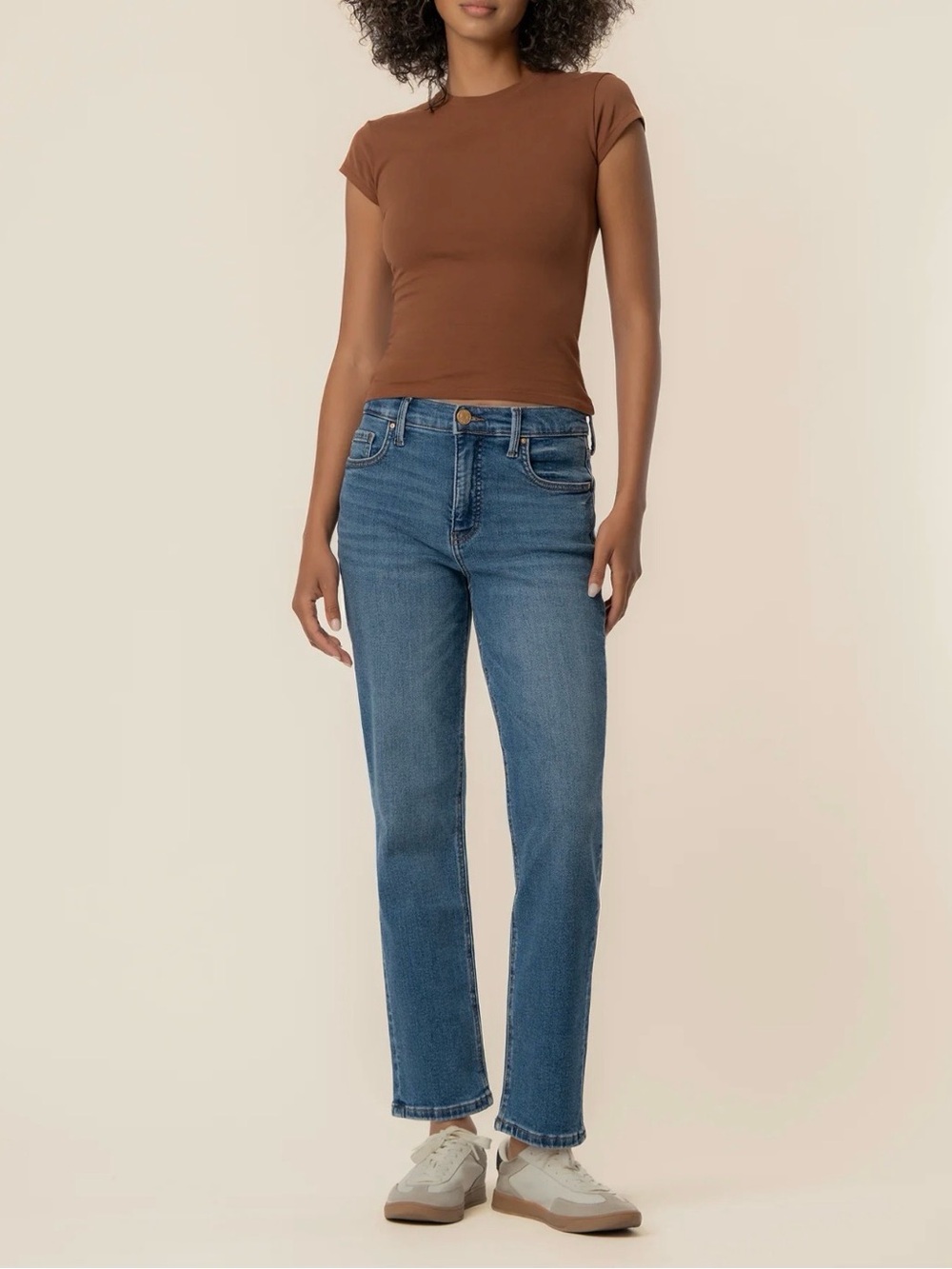 Kut from the Kloth Blue Straight-Leg Jeans